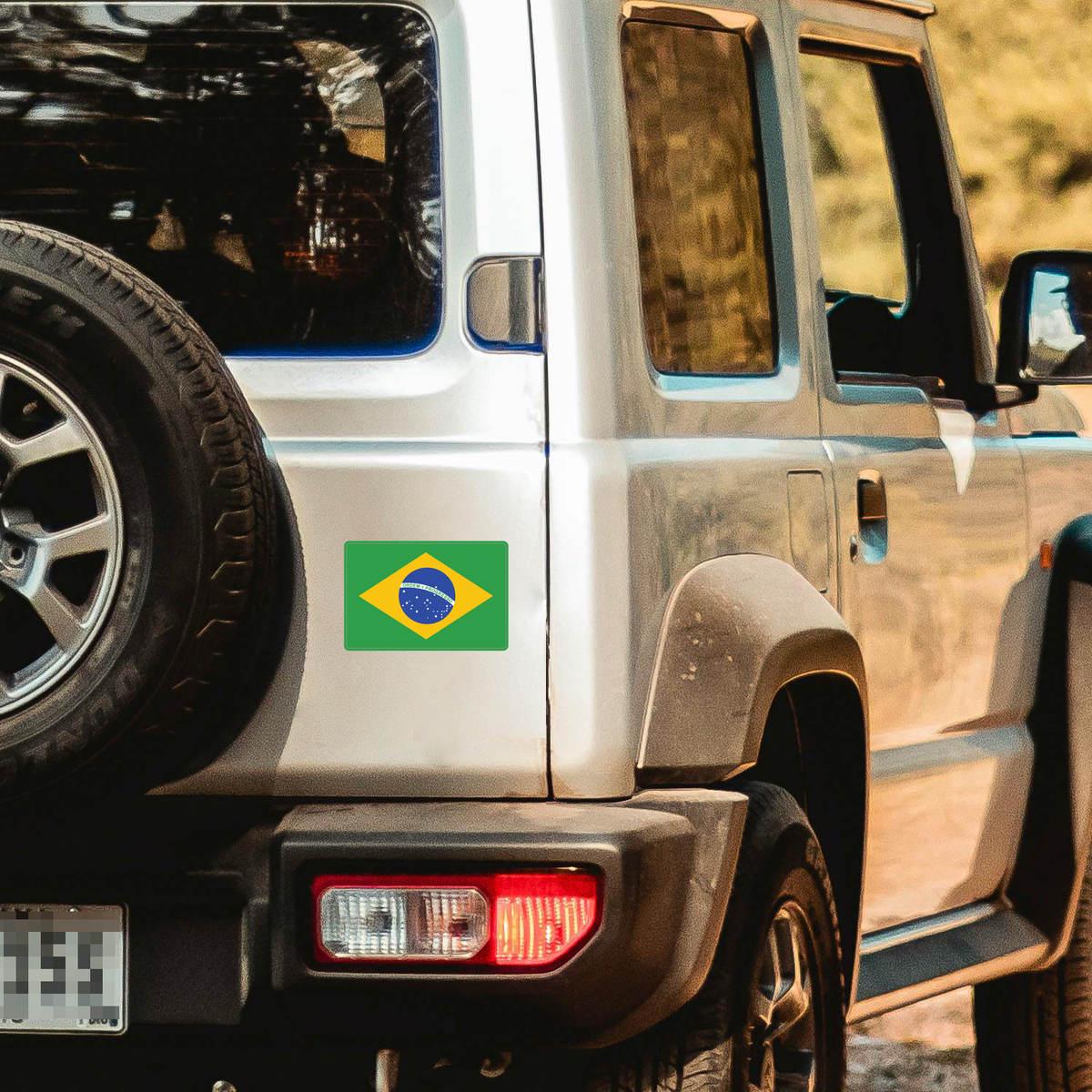Decal Sticker Brazil Brazillian Flag Vinyl South Latin America São ...