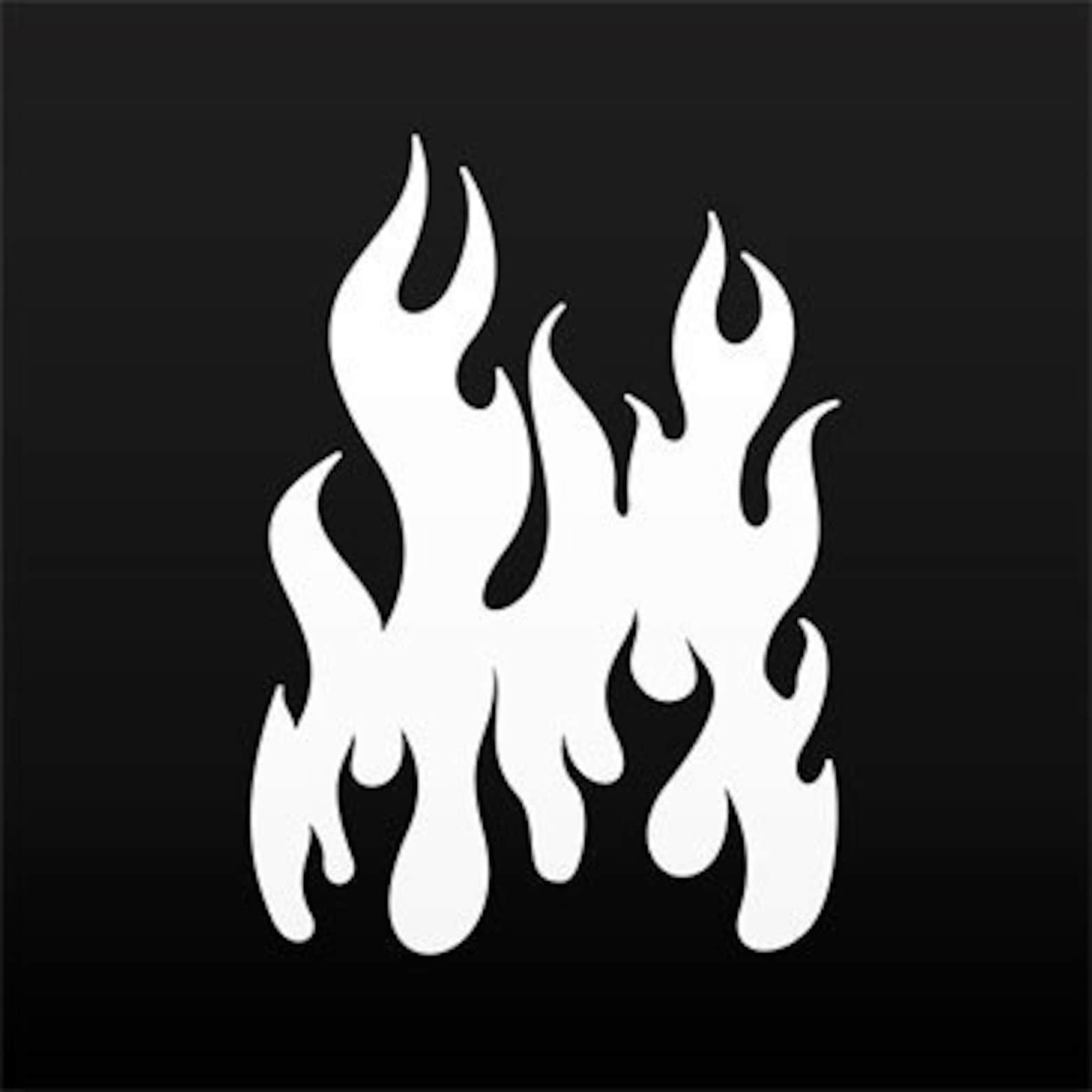Decal Sticker Vinyl Flames Car Decoration Easy Rider Flamed Fire ...