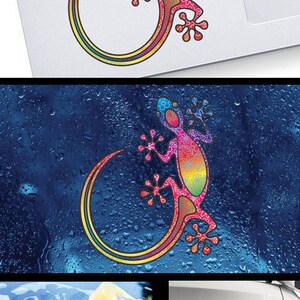 Decal Sticker Colorful Lizard Gecko Reptile Full Color Top Quality ...