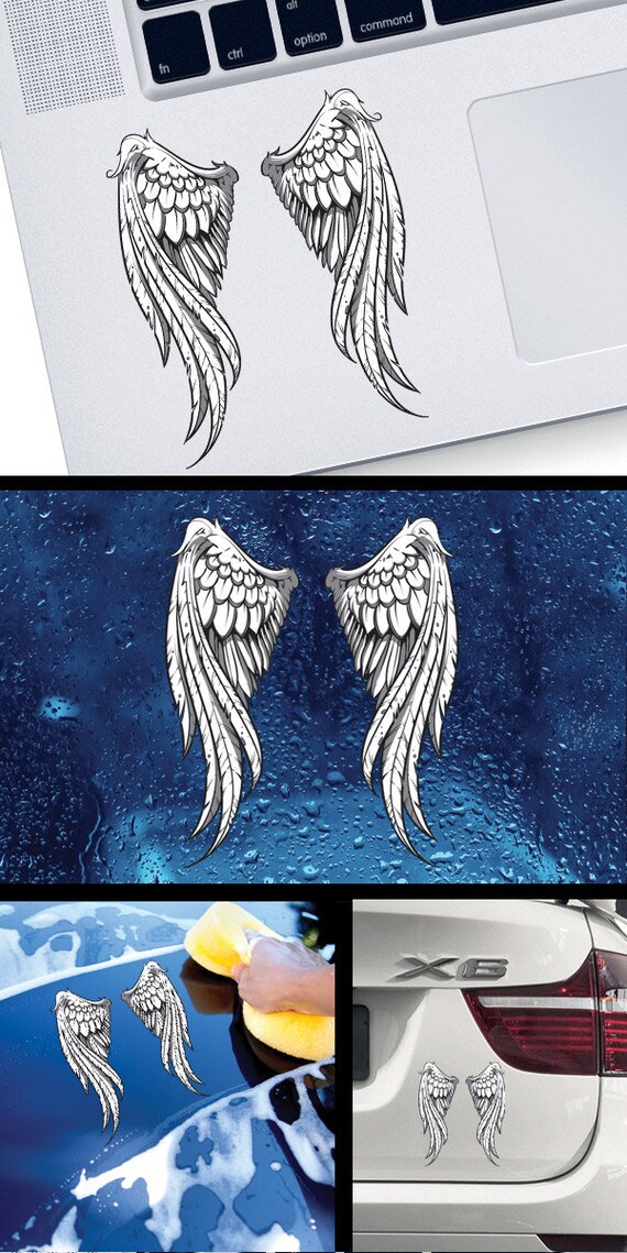 イカロスウイングス Decal Sticker Pair of Wings Angels Air-force Fly Freedom Icarus