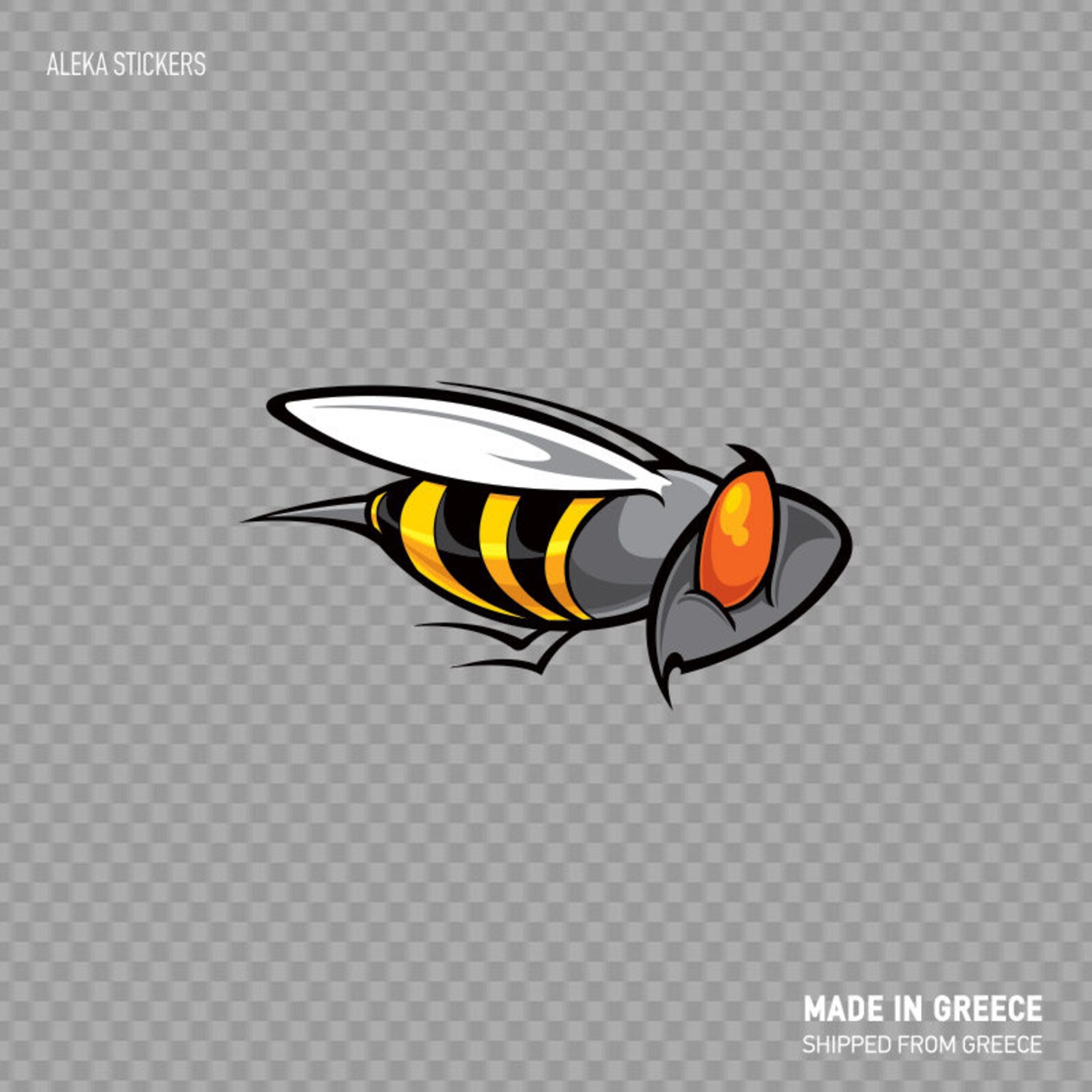 Wesp Sticker Decal Sticker Bee Wasp Vespa Hornet Honey Racing Vivid Colors ...