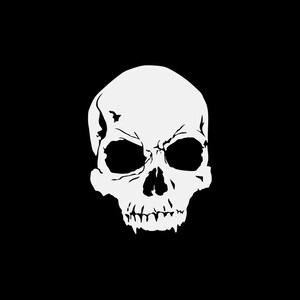 Mort de crâne fendu autocollant sticker l’enfer mauvais Diable Satan démon agression peur terreur ZE523