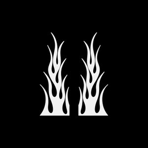 Sticker autocollant Paire de flammes Tribal Racing Design casque flammé moto de qualité supérieure Moto voiture Jet ski décoration vitesse KR569