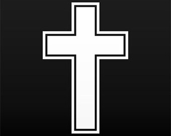 Adesivo decalcomania Cross Patonce Fleury Trinità cristiana crocifissione di Gesù cristianesimo Holly spirito ZK623