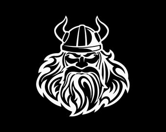 Decal Sticker Celtic corsair viking warrior Valhalla Odin Valhöll legendary fight Horned helmet XZZ52