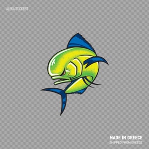 Sticker autocollant Dorado dauphin poisson magasin de pêche décoration vie marine pêche en eau salée tropical sous-marin décoration de bateau XRX7W