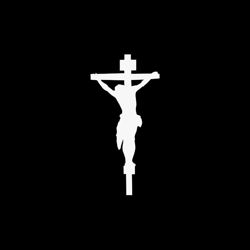 Decal Sticker Jesus Christ Cross Symbol Christian crucifixion of Jesus Christianity ZK6X4