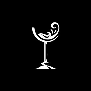 Decal Sticker Glass Of Wine heerlijke drank diner restaurant decoratie bar W99RS