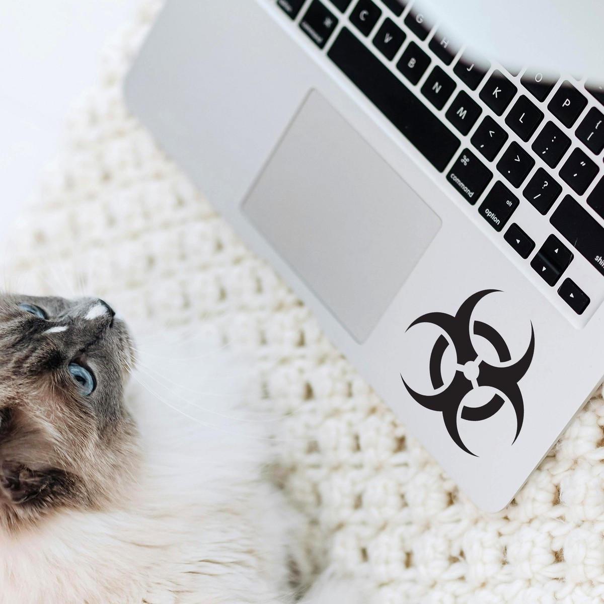 Biohazard Symbol Sticker – Durable, Vinyl Decal for Hazardous Material ...