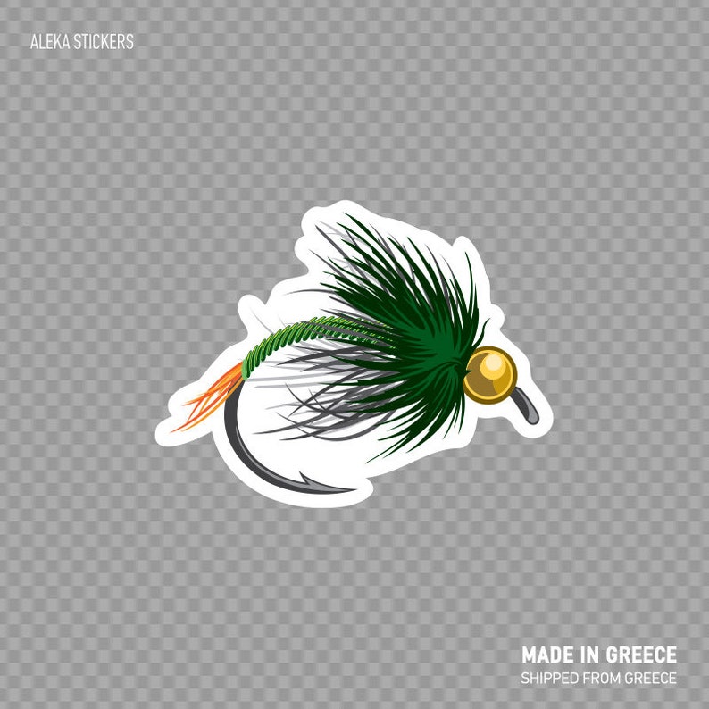 Decal Sticker Fly Fishing Boat Decoration Bait the Hook Etsy