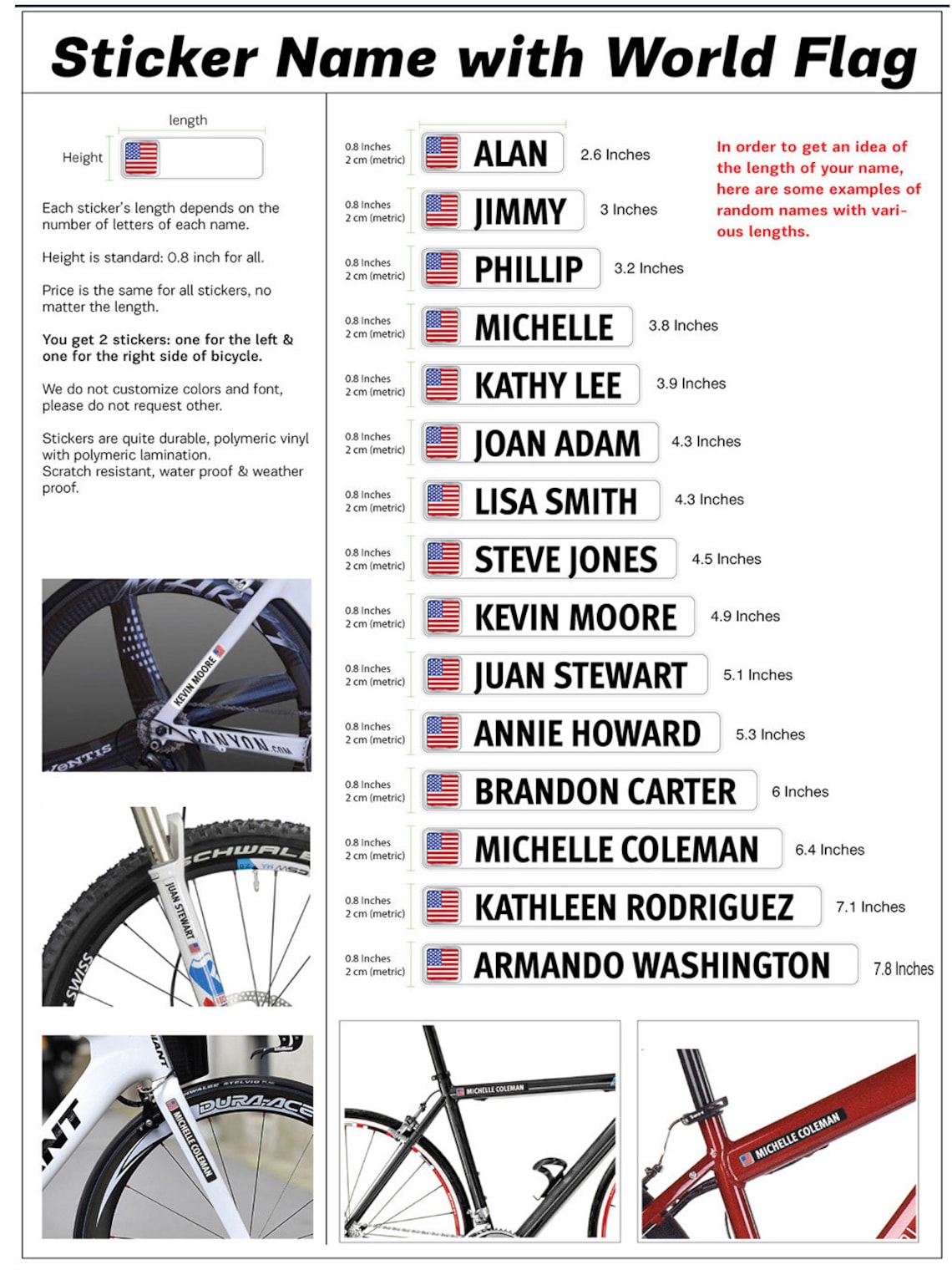 bike labels stickers