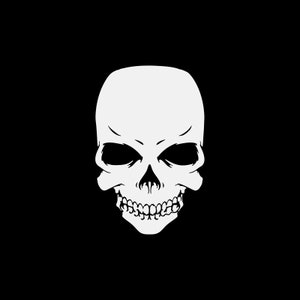 Decal Sticker teschio paura estrema cattiveria inferno di demone malvagio Diavolo Satana impermeabile e resistente alle intemperie per uso esterno-interno ZE5XR