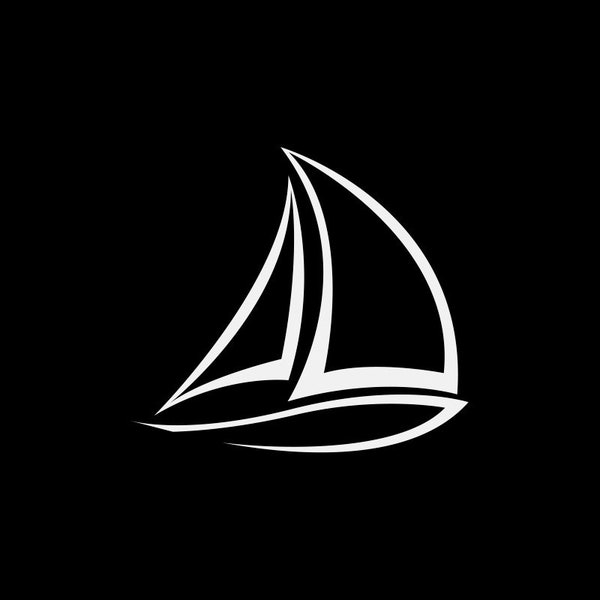 Decal Sticker Sailing Boat adventure open sea yacht sea sports Waterproof and weatherproof for outdoor-indoor use Boat decoration W8W98