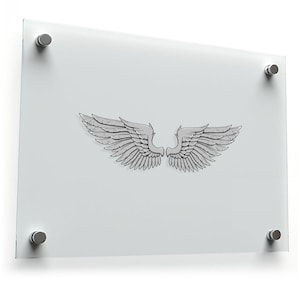 Adesivo in vinile con ali d'angelo – Elegante decalcomania con ali per auto, laptop e decorazioni murali, resistente e resistente alle intemperie KR874