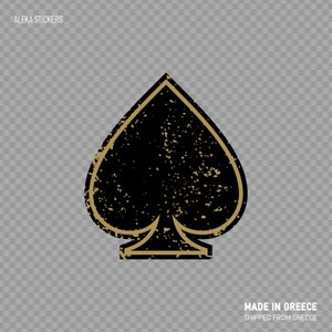 Autocollant décalcomanies Ace Of Spades mafia Games symbole solitaire poker ZKKR5