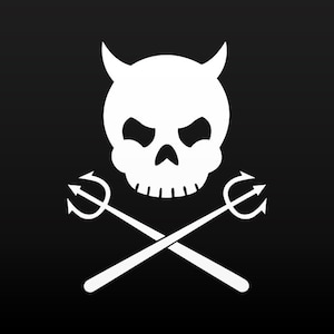 Autocollant autocollant Devil Skull moto facile cavalier diable mort Voiture enfer démon ZE557