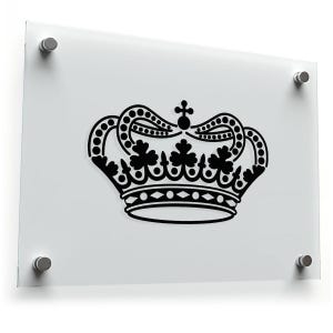 Decal Sticker Elegant Crown Design King queen royal Heraldic hard to find Top Decorative W8XR5