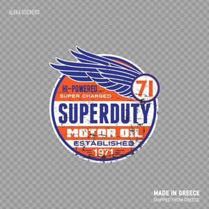 Aufkleber Aufkleber Vintage Motor Oil Sign Auto Moto Reparatur Mechaniker Rennsport Mechanik Easy Rider Top-Qualität Vinyl wasserdicht wetterfest X3755