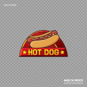 Sticker Sticker Hot Dog kiosk chef-kok koken professioneel smaakvol Restaurant decoratie W9887