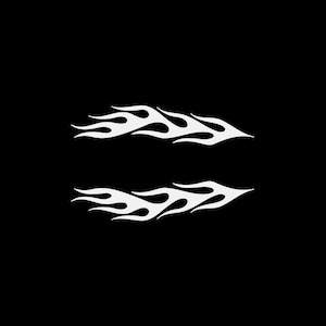 Sticker autocollant Paire de flammes Tribal Racing Design casque flammé moto de qualité supérieure Moto voiture Jet ski décoration vitesse KR543