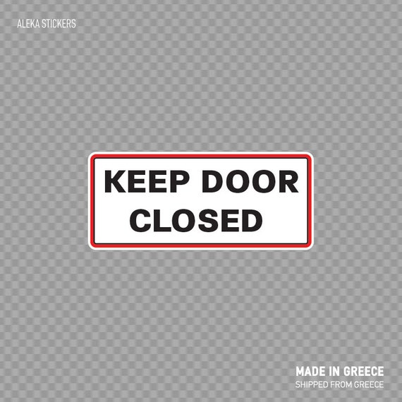 Decal Sticker Keep Door Closed Interior Decoration Door | Etsy
