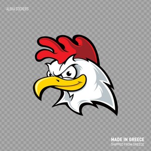 Sticker Sticker Haan Cockerel Gallus Restaurant decoratie kok voedsel topkwaliteit kok W9286