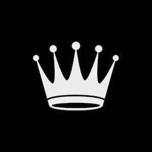 King Crown Decal for Helmets, Cars Windows Decal 