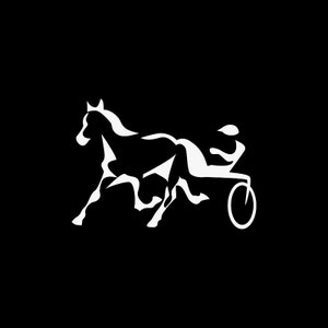 Aufkleber Aufkleber Harness Racing Reisen traditionelle Ladendekoration hochwertiges Vinyl wetterfest ZK472
