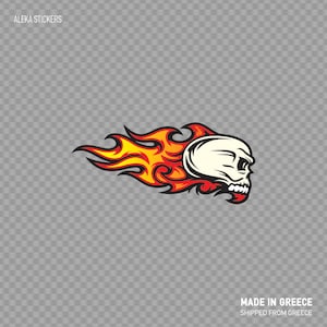 Rider facile di Decal Sticker fiamme teschio fiammata fuoco casco moto moto meccanico Auto-moto riparazione auto decorazione ZE585