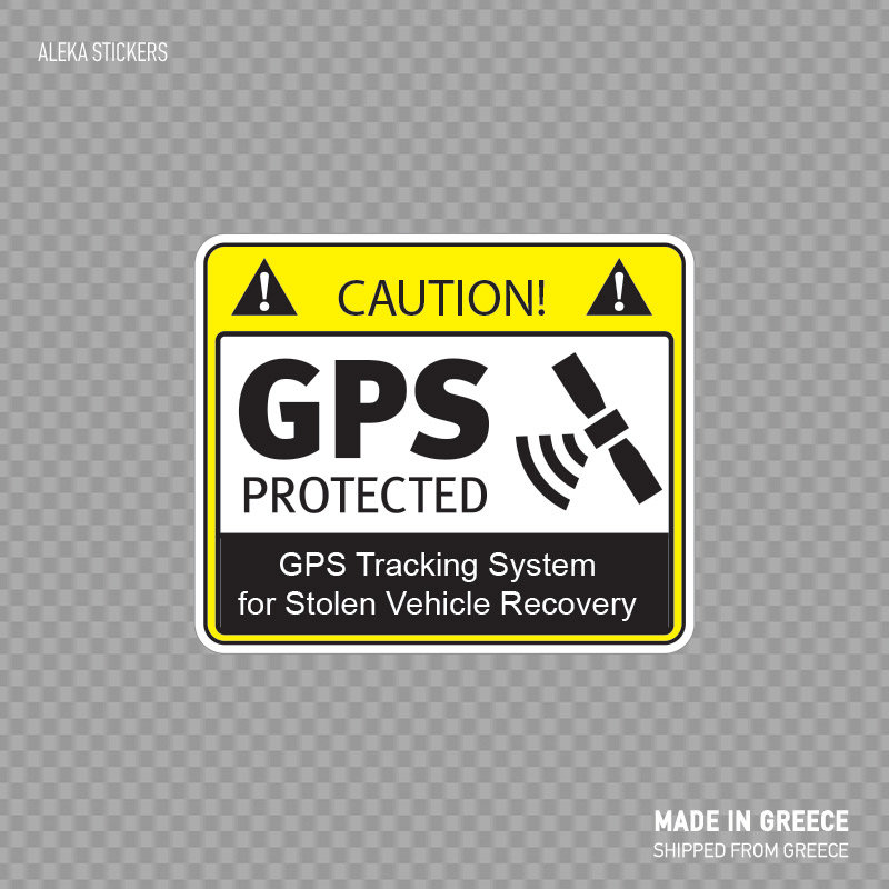 Decal Sticker Gps Tracking System Protected Vehicle Recovery Private