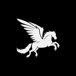 Sticker Pegasus Fantasy vrijheid sprookje heraldische mythologische koninklijke Oude wapenschild embleem W97ZE
