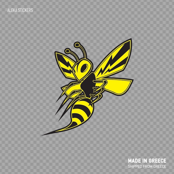 Decal Sticker Bee, Hornet, Wasp, Vespa Fighter Aggressive racing Auto-moto repair decoration  XWZE3