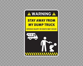 Smartsign U4-1684-RD_10X7 \"Caution Stay Back Over 100 FEET NOT Responsible For Road Objects\" Reflective Self-Adhesive Decal, 10\" X 7