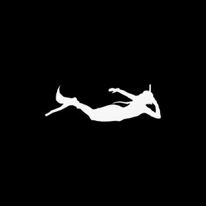 Calcomanía pegatina Scuba Diver apnea buceo libre snorkel pistolas de buceo caza de agua máscara de buceo aletas para apnea ZZ8XX