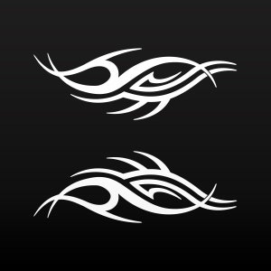 Sticker Sticker Tribal Racing Design gevlamd Helm motorfiets topkwaliteit Motor auto Jetski decoratie snelheidsrace ZZZZ4