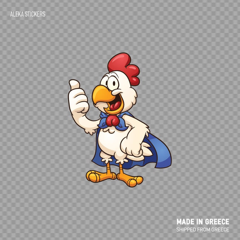 Decal Sticker Super Chicken Cook Restaurant Decoration Spicy Butcher ...