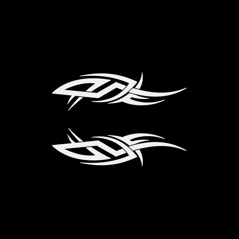 Decal Sticker Tribal Racing Design  flamed Helmet motorcycle top quality Motorbike car Jet ski decoration speed ZZZZ6