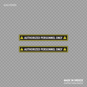 Aufkleber Sticker Nur Sicherheitsschild Sicherheitsschild Qualitätsbeschilderung Top Qualität Druck X4268