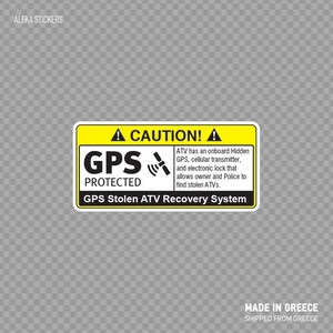 Autocollant autocollant pour améliorer la sécurité et l'aventure des VTT avec un panneau de prévention protégé par GPS, autocollant indispensable pour les amateurs de tout-terrain X4XR3