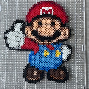 Mario - Paper Mario N64 Perler Sprite