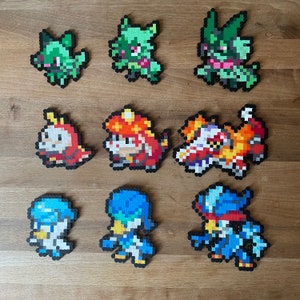 Sprigatito, Floragato, Meowscarada, Fuecoco, Crocalor, Skeledirge, Quaxly, Quaxwell, Quaquaval - Paldea, Generation 9, Scarlet and Violet