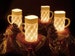 Beer mug Lanterns, Christmas Decoration, Bavarian Present for Beer lovers, Beer glas Stein candle holder, 'OZÜNDT' IS' 