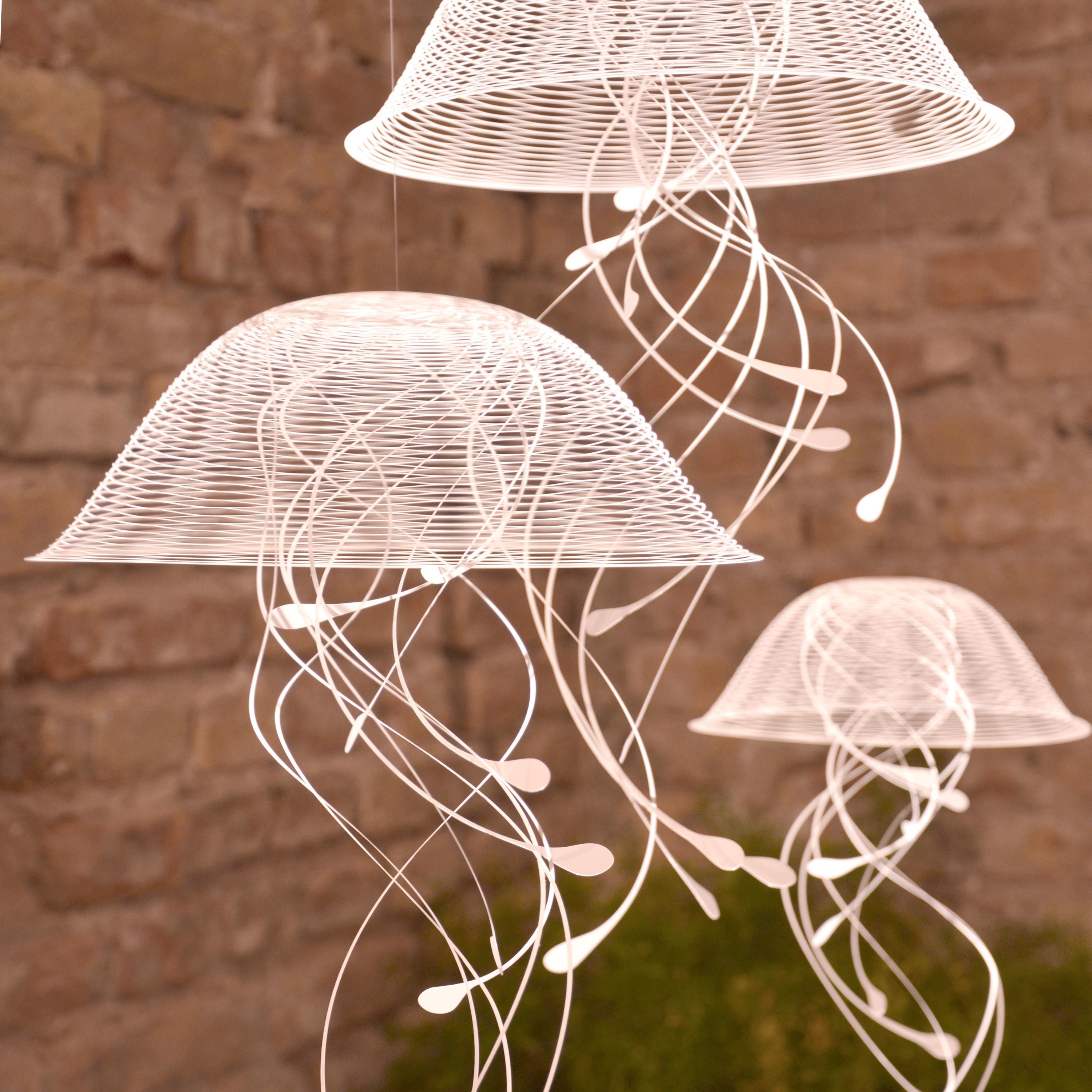 JELLYFISH　コンポート　アンティーク JELLINDAS, Jellyfish Sculptures, Single or Set of 3, Kinetic Art