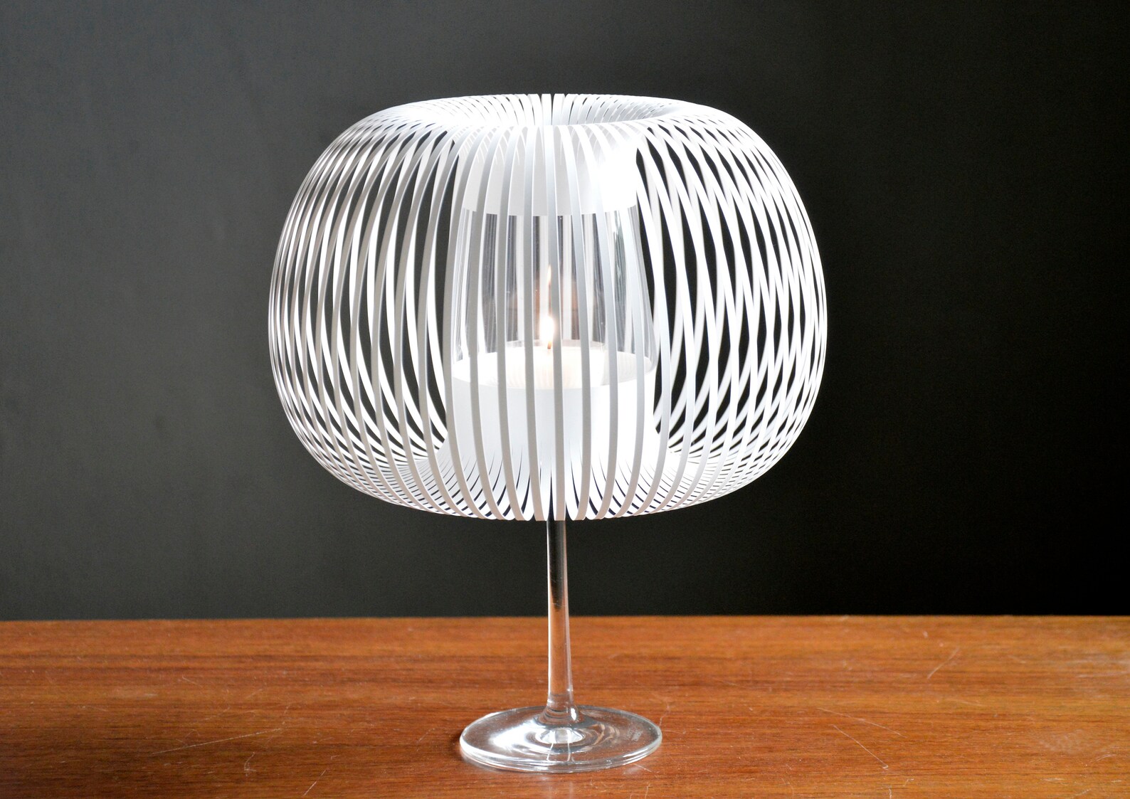 Windlicht-Lampenschirm Für Weinglas – „HOME Sweet HOME“ Motiv, 9,5 Cm Hoch, Ohne Glas