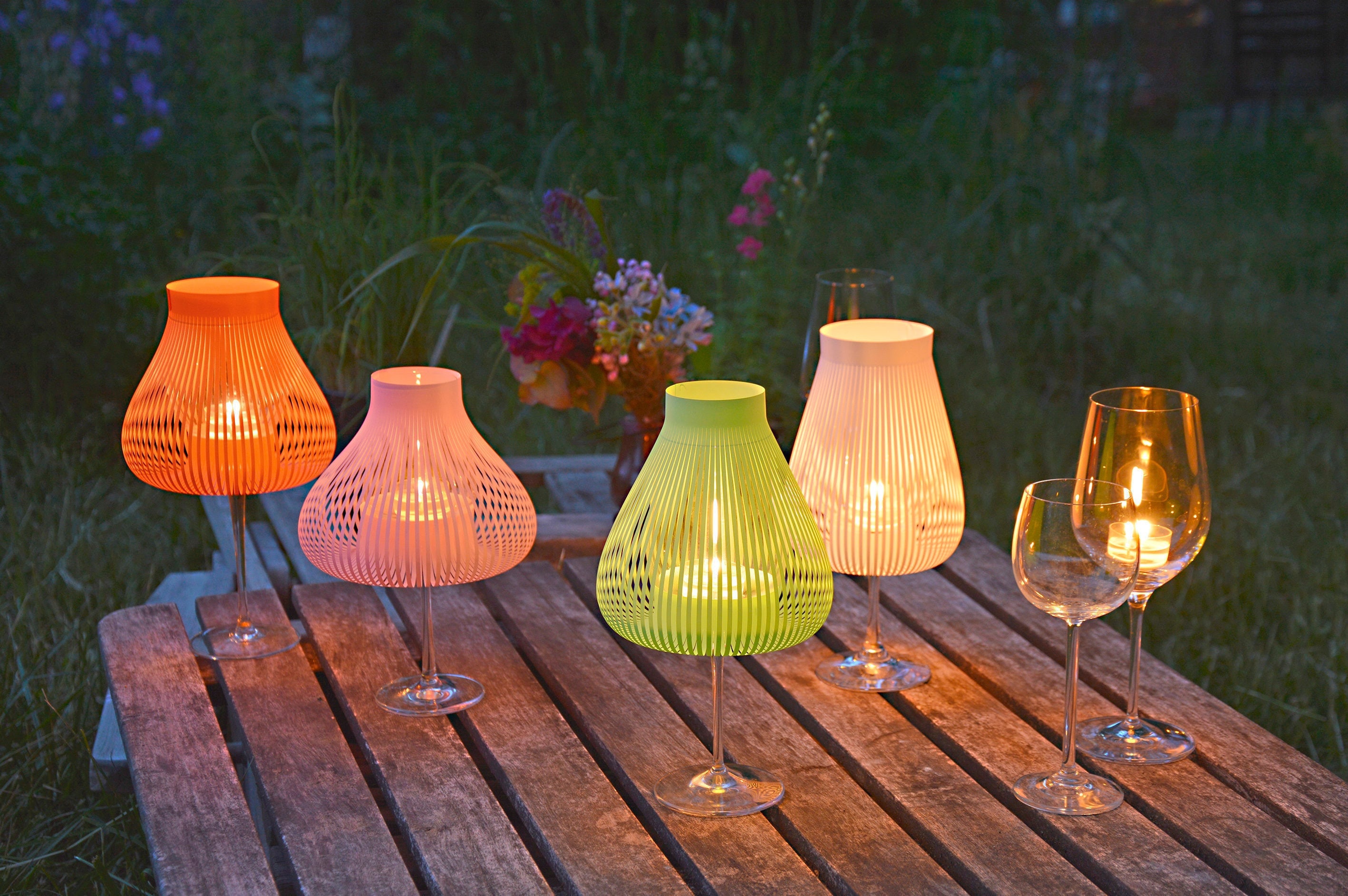 Party Garden Lamp Holder, Candle Tea Shades Glasses, MOLLY Unique of Decor, Lamp, Wine for MISS Decoration, Light 4 Etsy Set Table - New Zealand