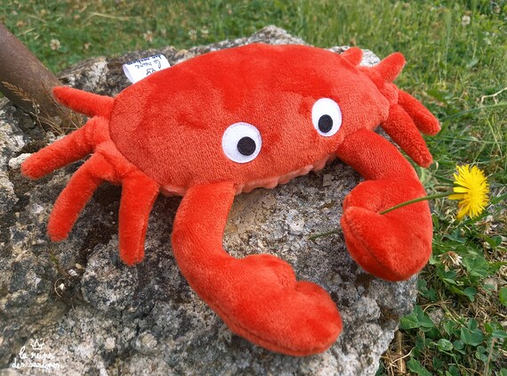 Acheter petite peluche doudou crabe polyester a petit prix