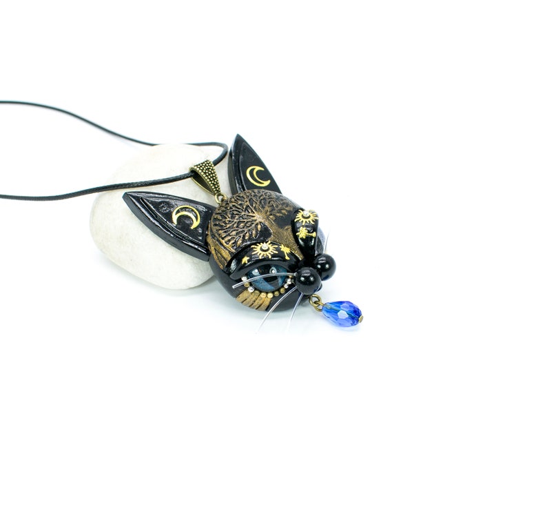 Sphinx Cat Necklace Egyptian Cat Jewelry Mystic Sphinx Etsy