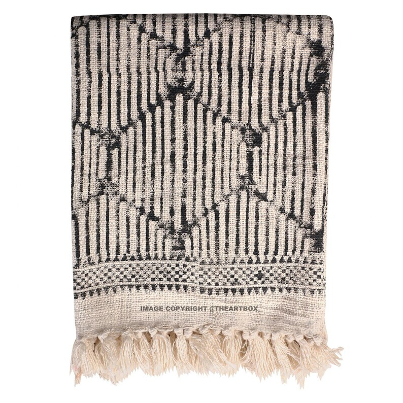 Cotton Throw Fringed Sofa Decor Sofa Couch Bed Throw Etsy