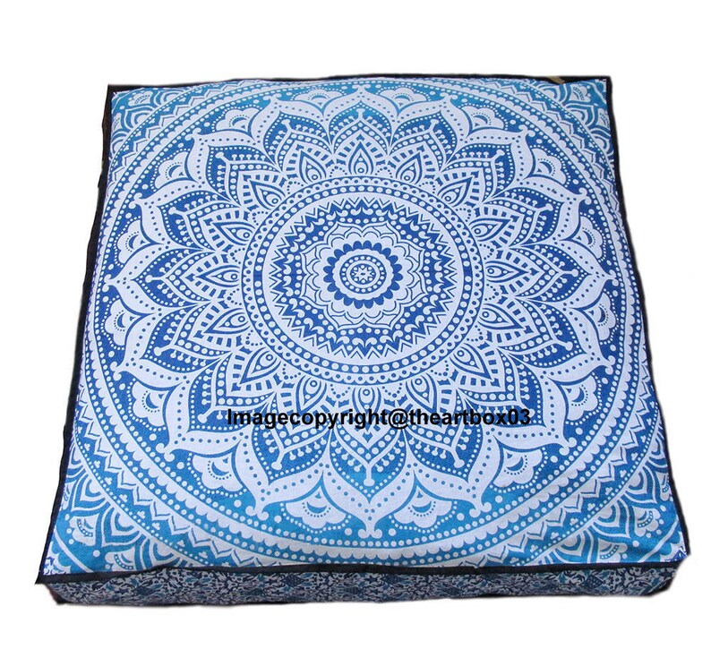 Mandala Cushion Cover/large Floor Cushion Cover/meditation Etsy