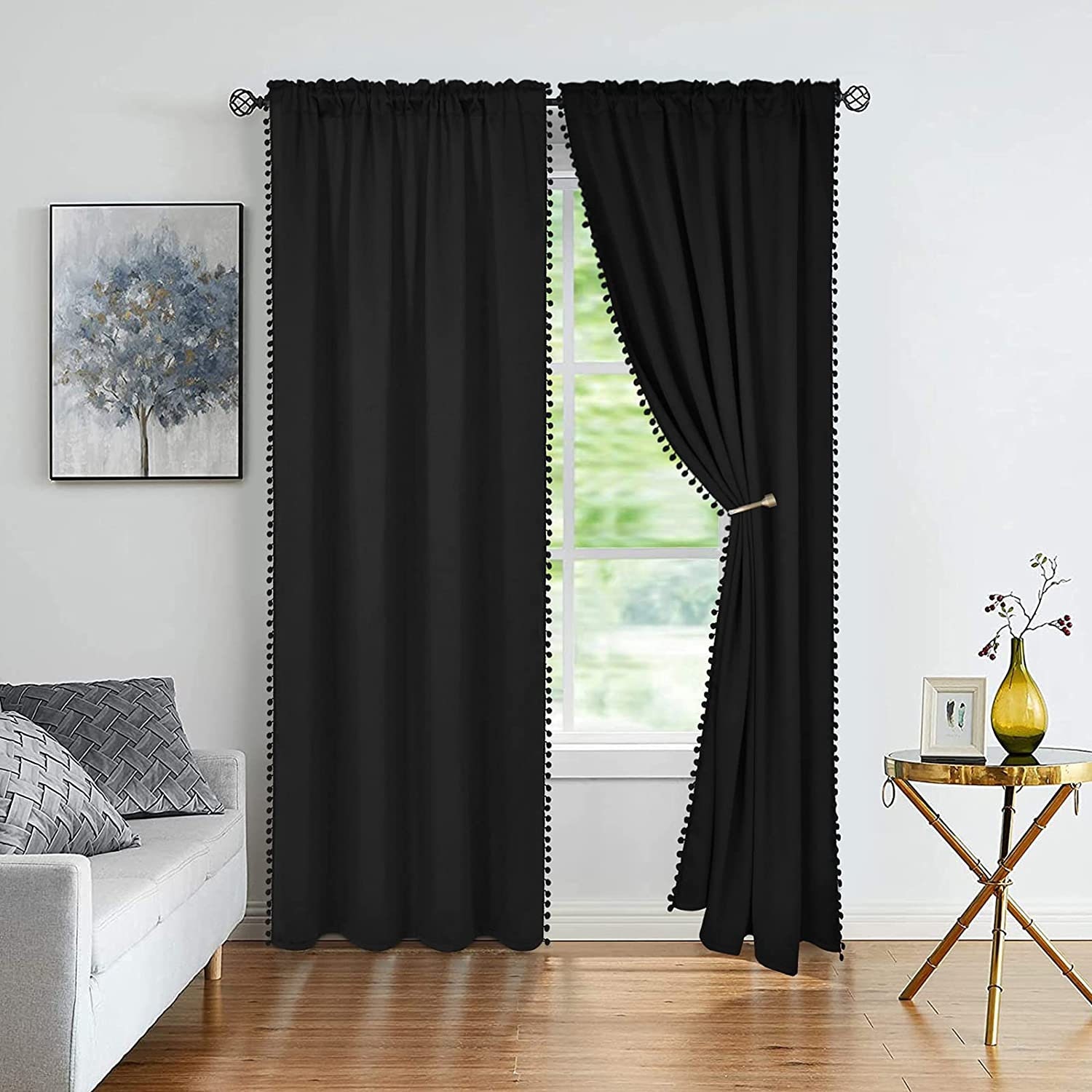 Black Curtains For Bedroom